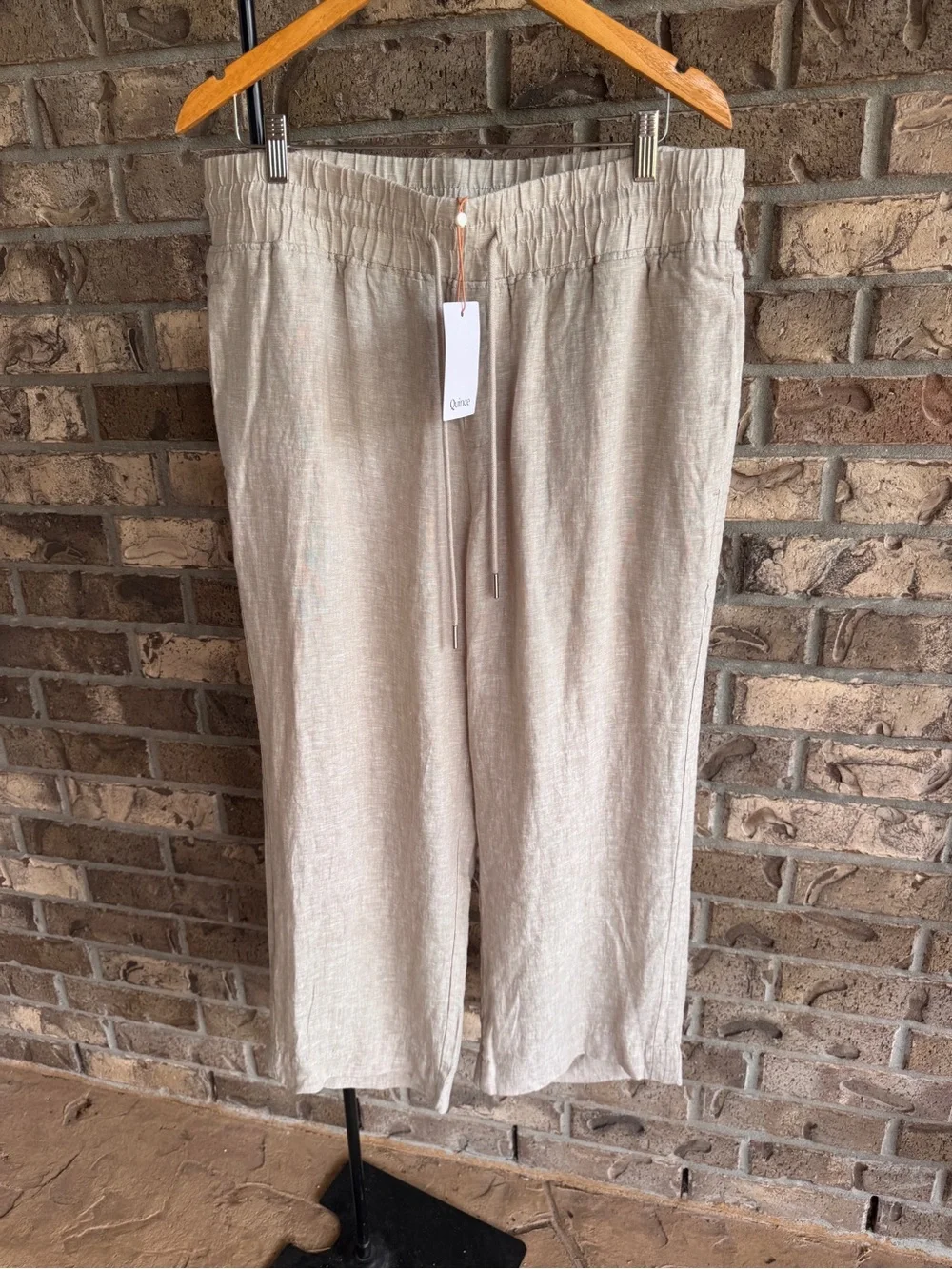 Quince 100% European Linen Wide Leg Pants Size XL